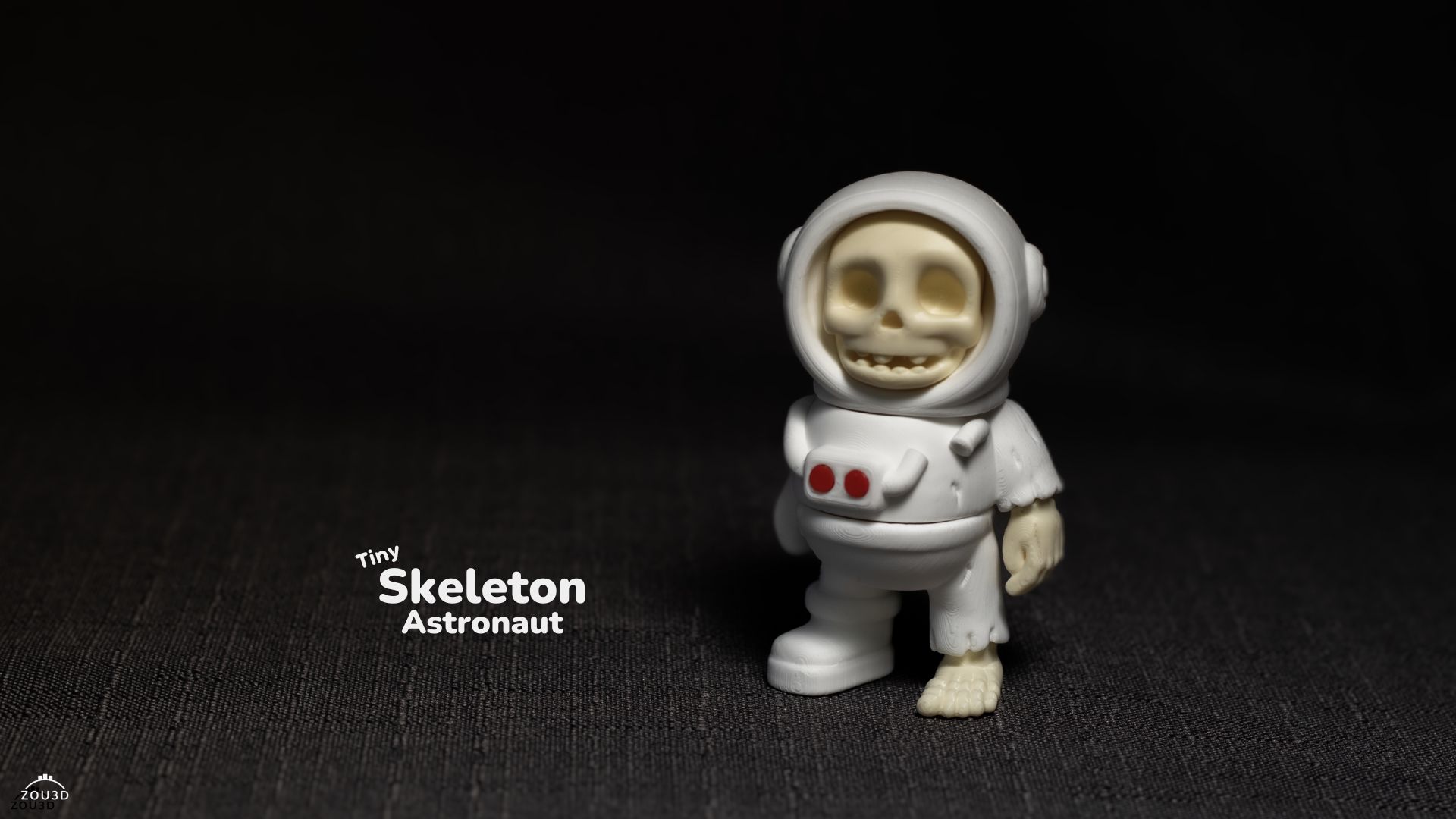 tiny skeleton astronaut