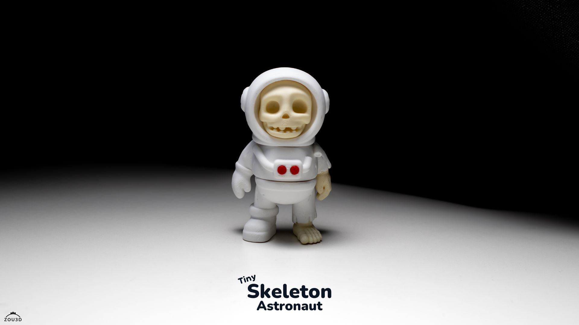 tiny skeleton astronaut